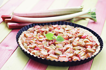 Image showing rhubarb tart