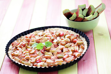 Image showing rhubarb tart