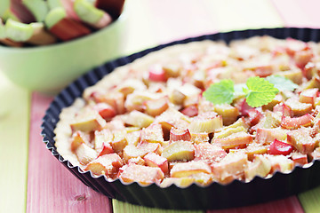 Image showing rhubarb tart