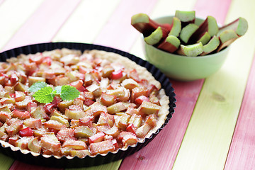 Image showing rhubarb tart