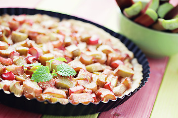 Image showing rhubarb tart