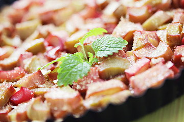 Image showing rhubarb tart