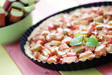 Image showing rhubarb tart