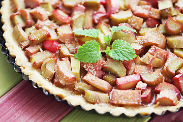 Image showing rhubarb tart