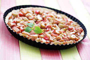 Image showing rhubarb tart