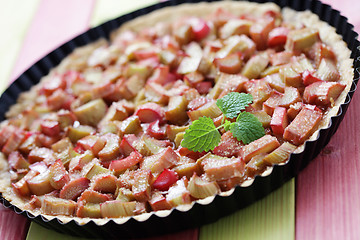 Image showing rhubarb tart