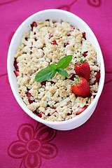 Image showing strawberries and rhubarb