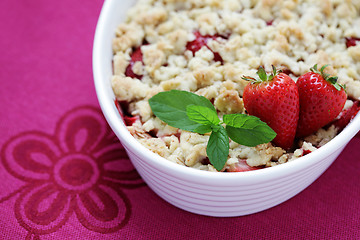 Image showing strawberries and rhubarb