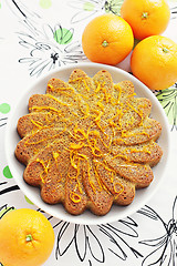 Image showing orange cake