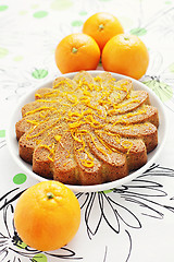 Image showing orange cake