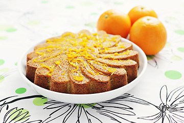 Image showing orange cake