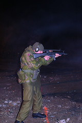 Image showing Soldier with weapon