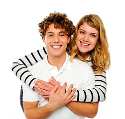 Image showing Attractive couple being playful