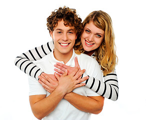 Image showing Loving couple embracing