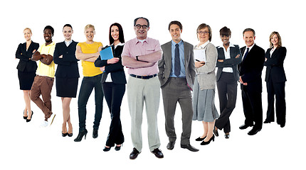 Image showing Collage of several business people in different poses