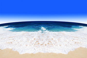 Image showing sand of beach sea background