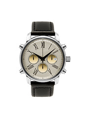 Image showing luxury silver man watch
