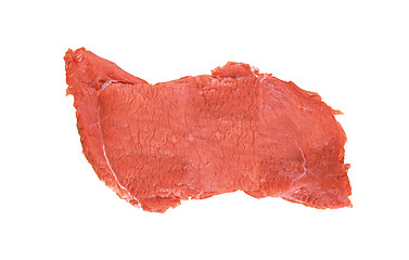 Image showing Piece of fresh raw meat isolated