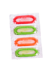 Image showing Colorful condoms