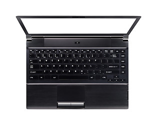 Image showing laptop isolated with clipping path over white background