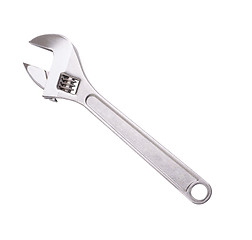 Image showing Metal spanner isolated on white background