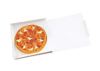 Image showing pizza in open paper box