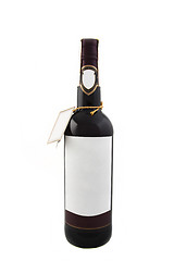 Image showing red wine bottle isolated