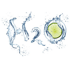 Image showing h2o with lime - concept nature - excellent quality