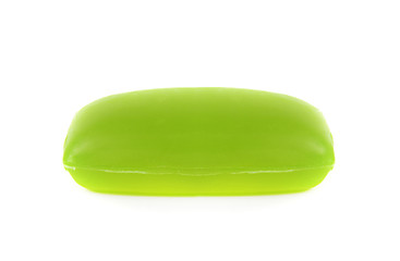 Image showing green soap bar isolated