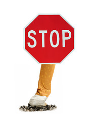 Image showing stop smoking sign