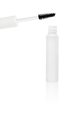 Image showing white mascara for eyes isolated