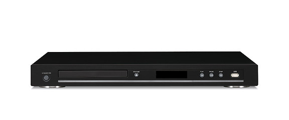 Image showing black dvd player isolated
