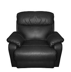 Image showing leather black arm chair