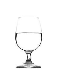 Image showing water on glass isolated