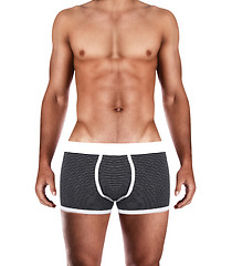 Image showing attractive male body in fashion underwear