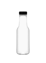 Image showing White plastic bottle for milk