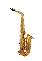 Image showing Saxophone isolated on white