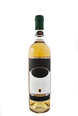 Image showing White wine bottle isolated