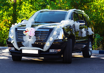 Image showing wedding car