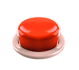 Image showing red button isolated