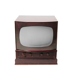 Image showing old television on a white background