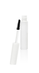 Image showing white mascara for eyes isolated