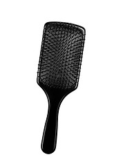 Image showing hairbrush on white background