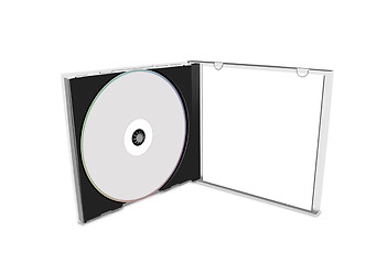 Image showing blank cd cover isolated