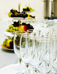 Image showing table set for a wedding dinner