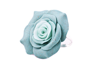 Image showing Ring of blue roses