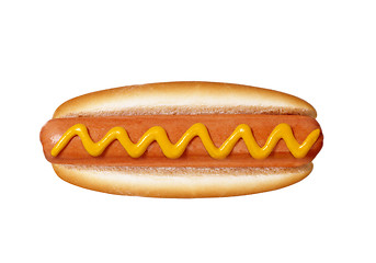 Image showing hot dog on white background