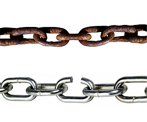 Image showing old and new chains