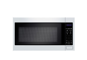 Image showing stylish microwave oven isolated