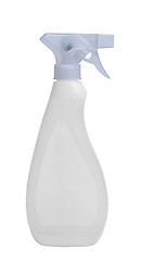 Image showing White plastic spray bottle on isolated